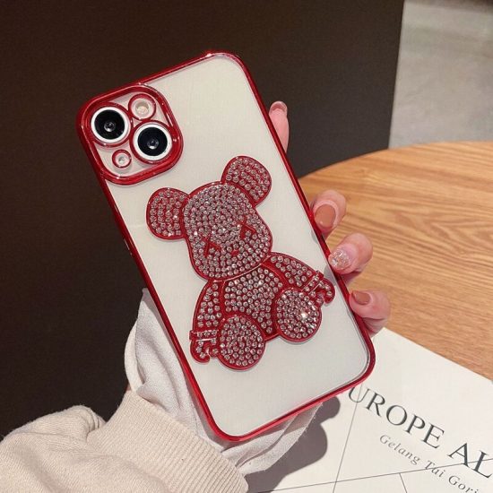 Red bearbreak phone case