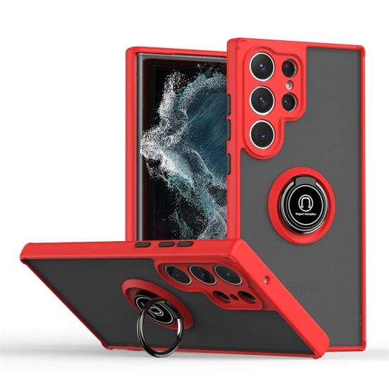 Red Matte Square Samsung Case