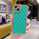 Sky blue Rhinestone iPhone Case