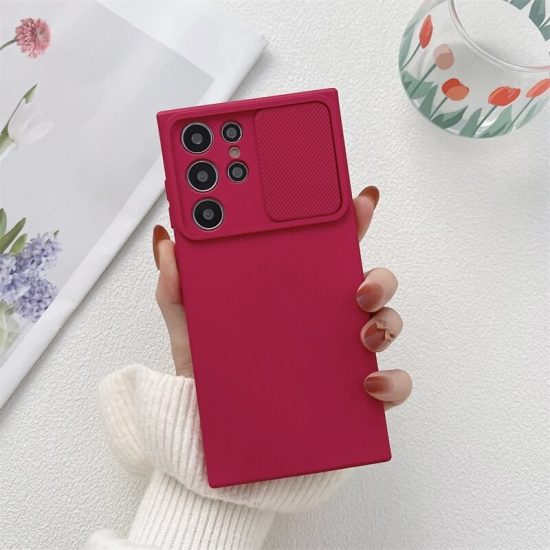 Square Liquid Silicone Phone Case for Samsung