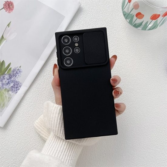 Square Liquid Silicone Samsung Case With Lens Protection