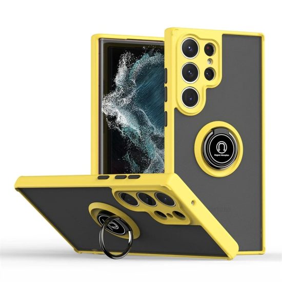 Yellow Matte Square Samsung Galaxy Case