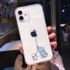 elephant mom and baby phone case
