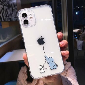 elephant mom and baby phone case