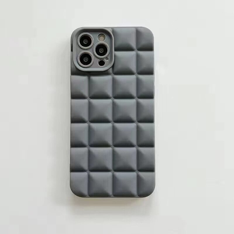 3G Grid Cube Phone case Gray