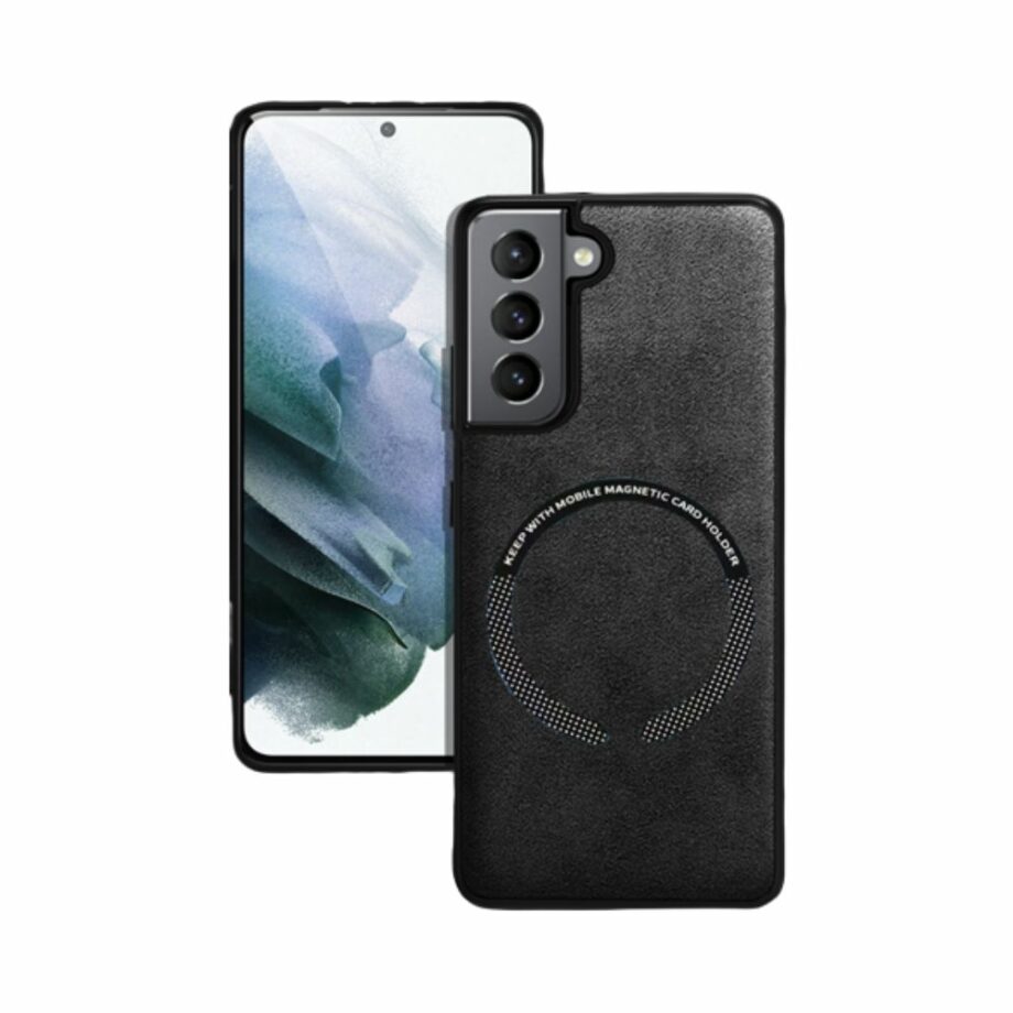 Black Magnetic Alcantara Case