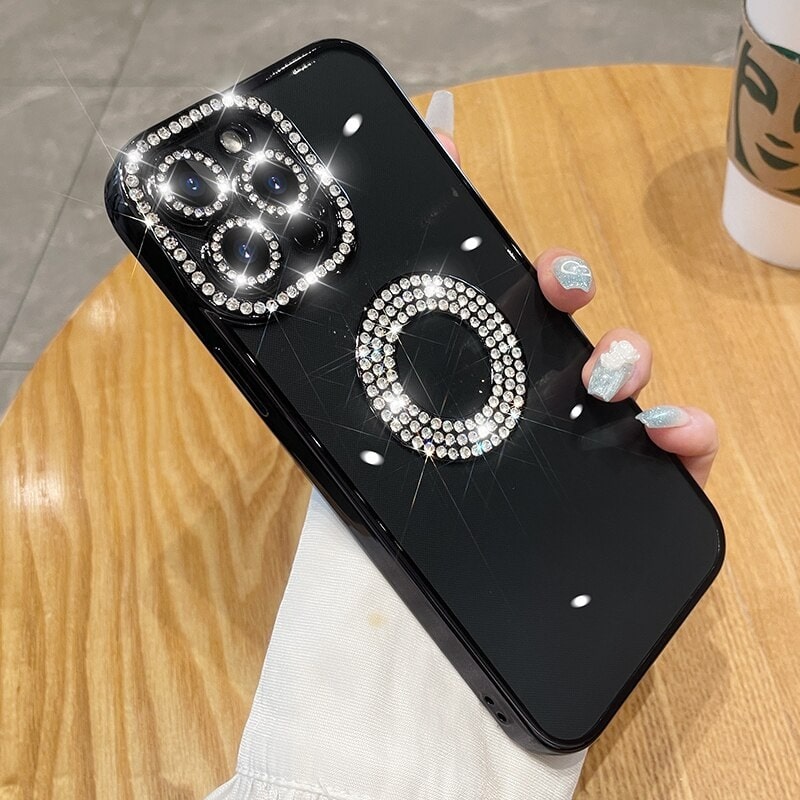 Bling Diamond iPhone Case Black