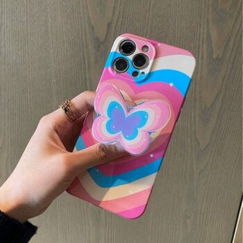 Butterfly Heart Mirror iPhone Case