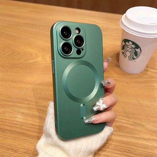 Green Hybrid Shockproof Magsafe Phone Case
