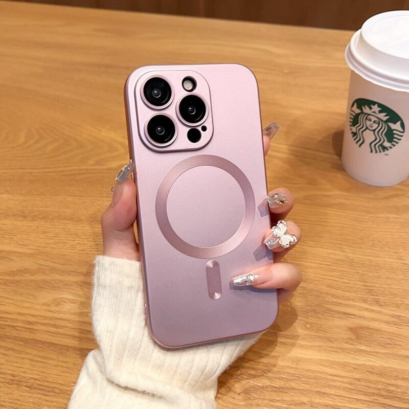 Hybrid Shockproof Magsafe Phone Case Pink