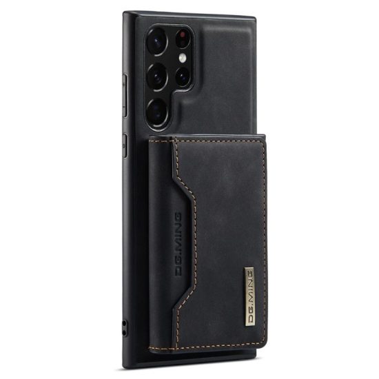Leather Phone Case with Card Holder Black color