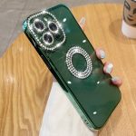 Logo Hole Bling Diamond Phone Case