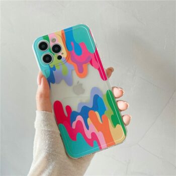 Melted Colorful Painting iPhone Case