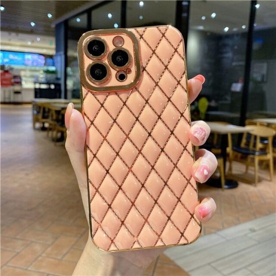 Pink Quilted Phone Case Cover