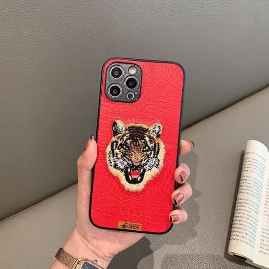 Red Tiger Head Phone Case