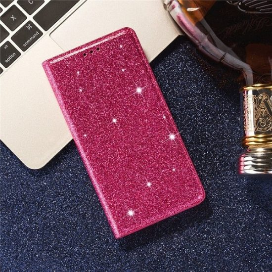 Rose Bling Glitter Wallet Samsung S23 Case