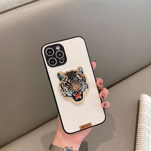 White Tiger Head iPhone Case