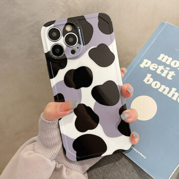 Glossy Cow Print iPhone Case
