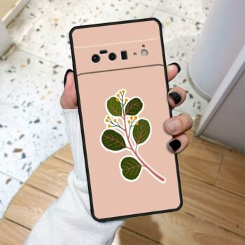 Green Eucalyptus Branch Google Pixel Case