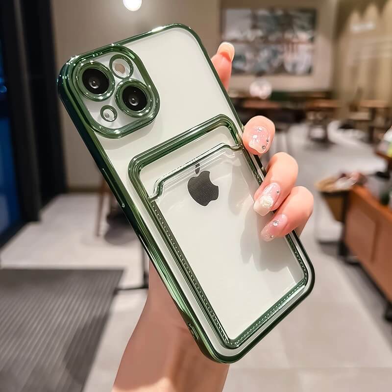 Green Polaroid Slot Phone Case