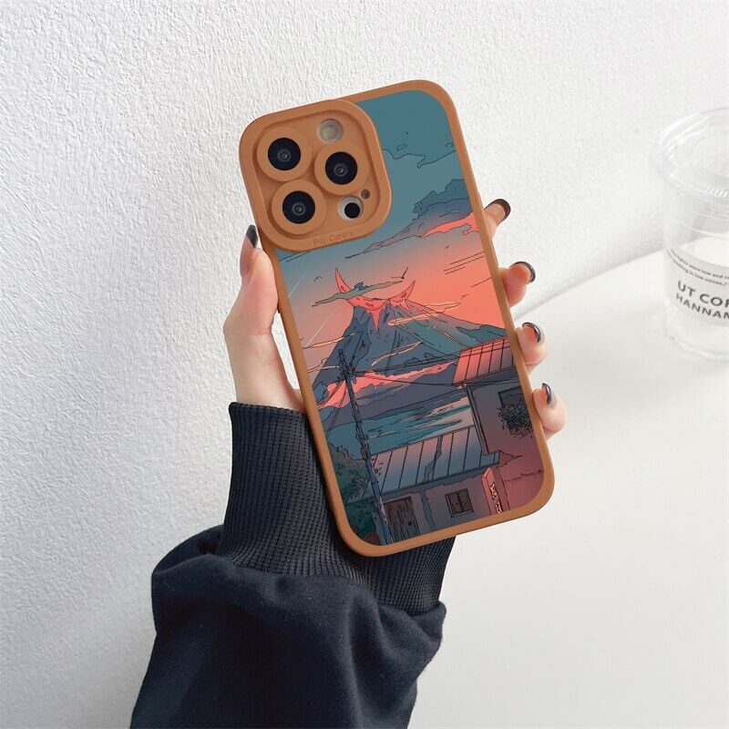 Mountain Landscape Painting iPhone Case