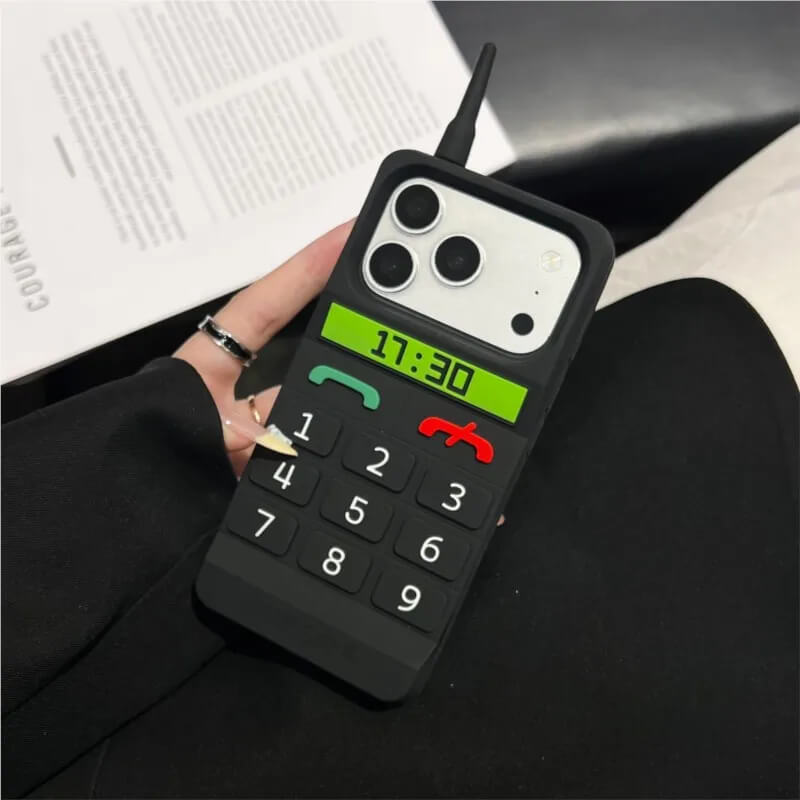 Retro Black Mobile iPhone Case with Antenna Retro Black Mobile iPhone Case with Antenna