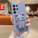 Bunny Rabbit phone case with hand strap and holder (5)