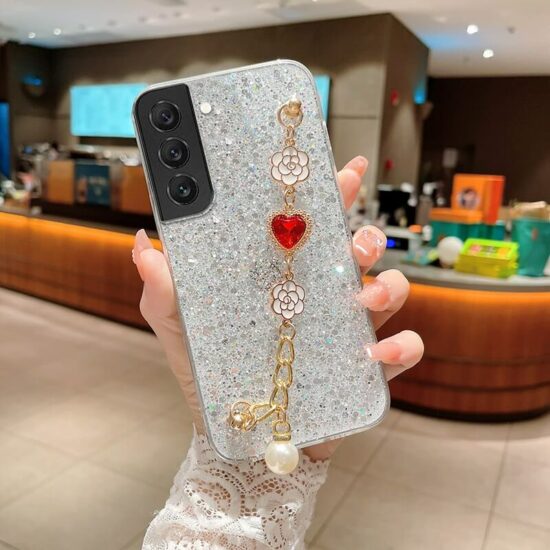Silver Bling Glitter Diamond Samsung Case