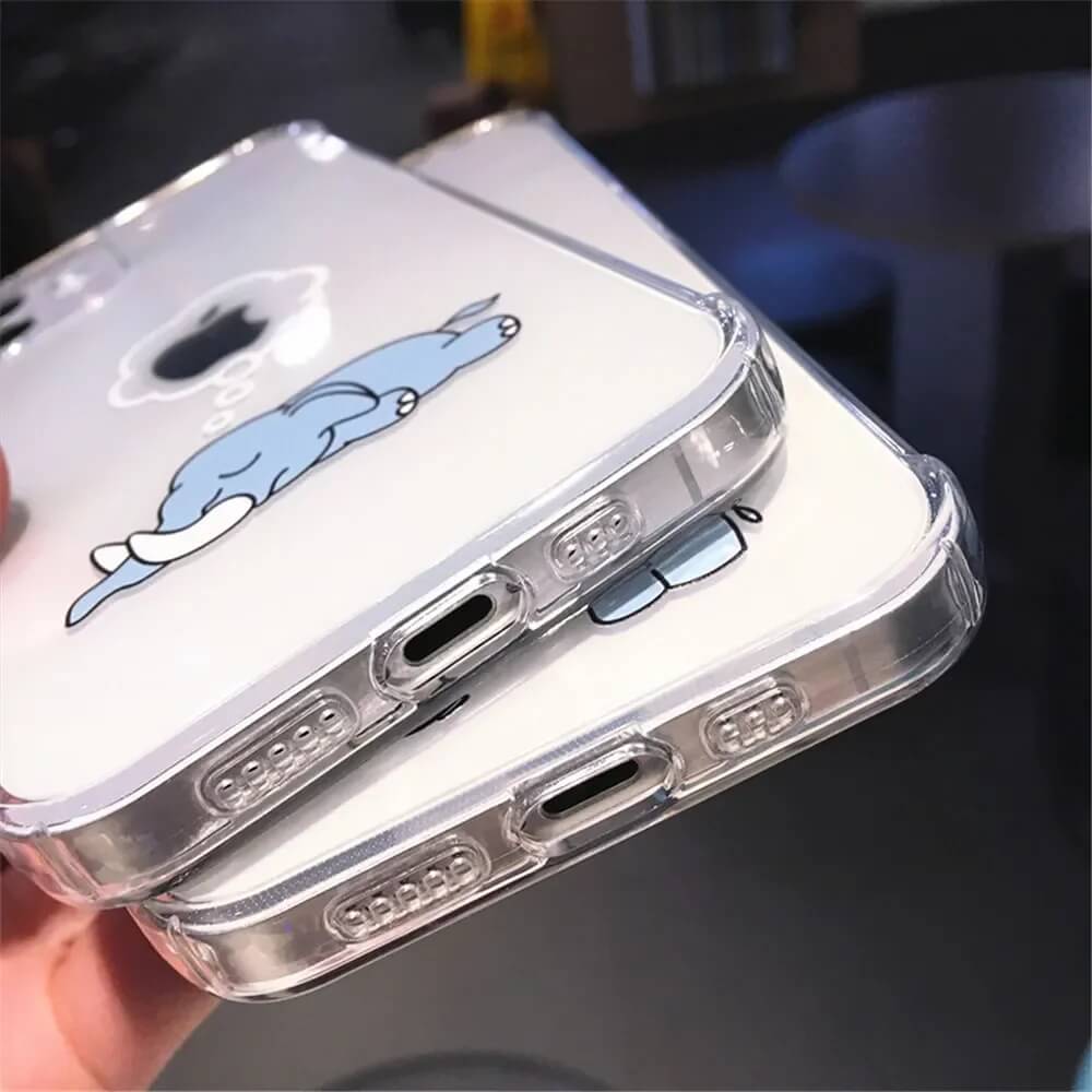 Clear Sleeping Elephant iPhone Case Clear Sleeping Elephant iPhone Case