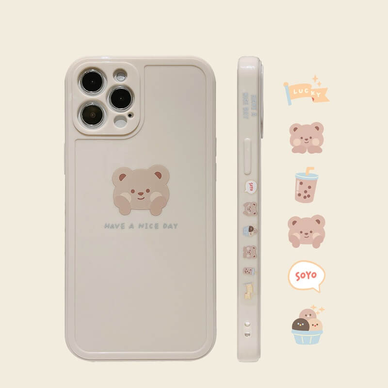 Cream Bear Kawaii Phone Case