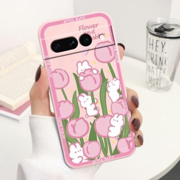 Flower and Rabbit Google Pixel 7 and 7 Pro Case