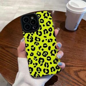 Yellow Leopard Print iPhone Case