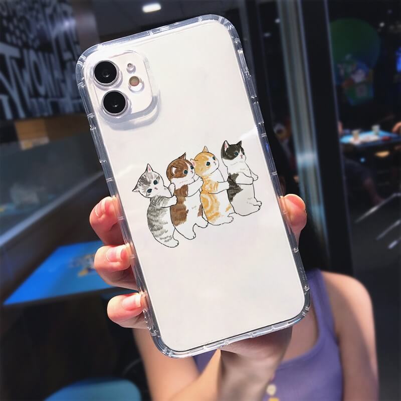4 Funny Cats iPhone Case