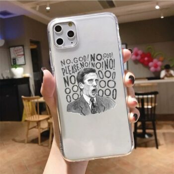 Michael Scott No God Please No Phone Case