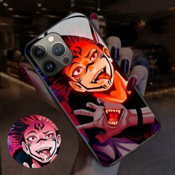 Yuji X Sukuna Itadori LED iPhone case