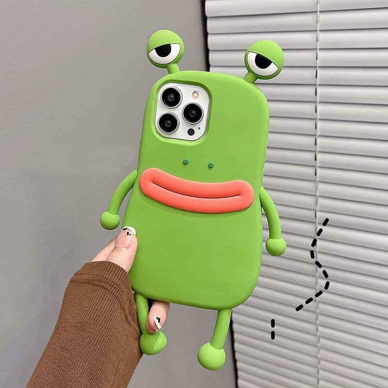 Funny Green Frog Phone Case