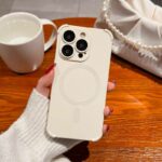 Liquid Silicone Wireless Bumper iPhone Case - Beige