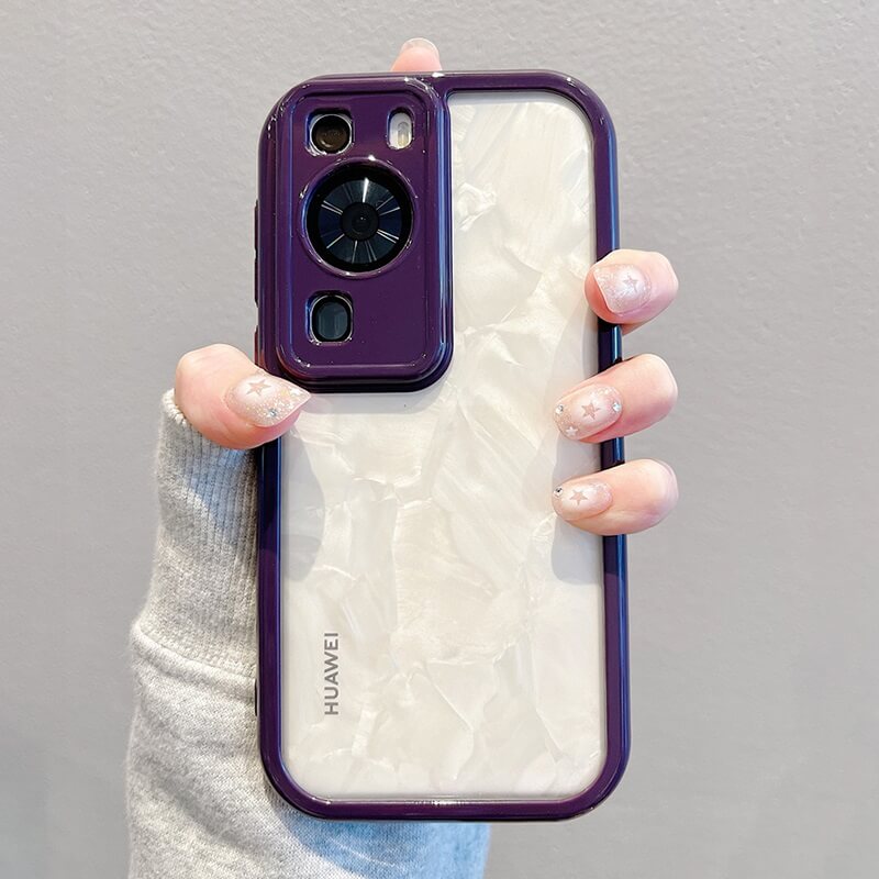 Purple Frame Clear Phone Case