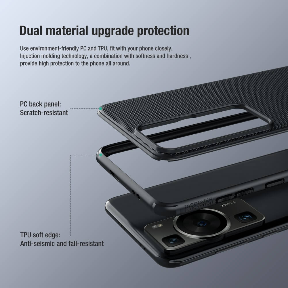 Slide Camera Lens Protection Phone Case for Huawei P60 and P60 Pro