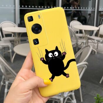 Black Cat Phone Case for Huawei P60 Series