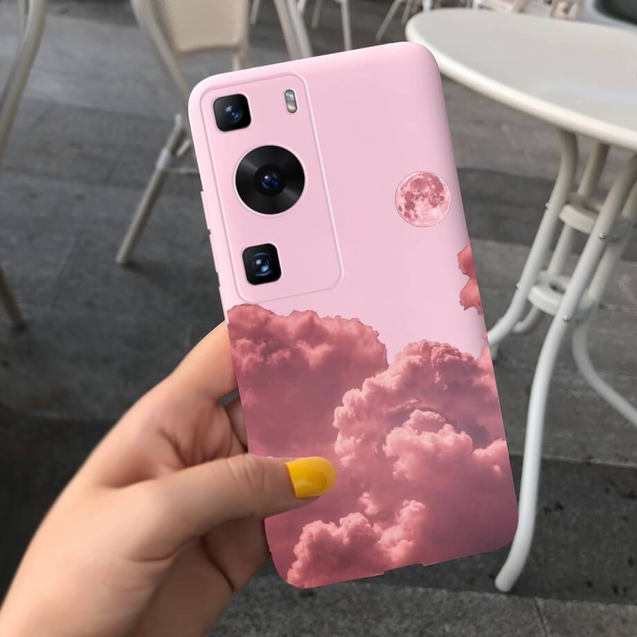 pink cloud Huawei Phone Case