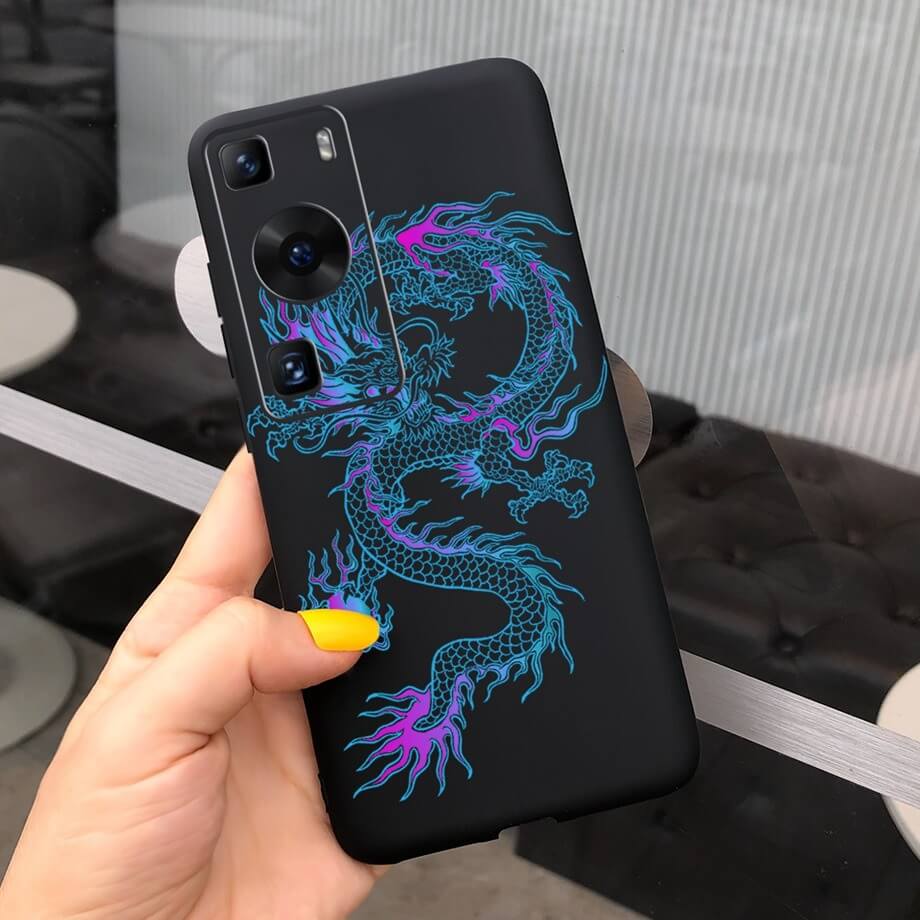 Blue Chinese Dragon Huawei Case