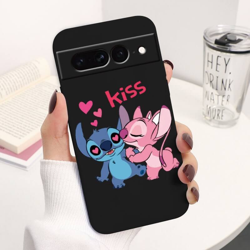 Funda para Google Pixel 7 Pro Oficial de Disney Angel & Stitch