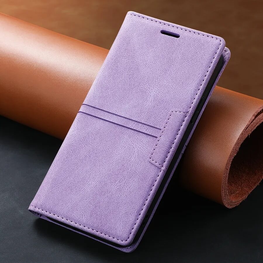 Flip Leather Wallet Case for Google Pixel 8 Series - purple