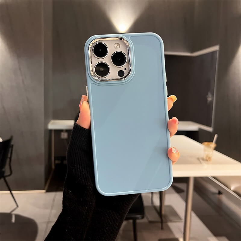 Light Blue Silicone Case for iPhone 15 Series