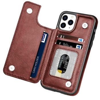 Magnetic Leather Wallet Phone Case for iPhone 15 Series