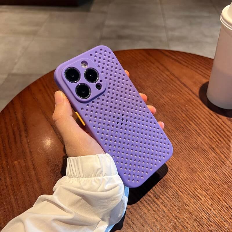 Purple iPhone 14 Series Breathable case