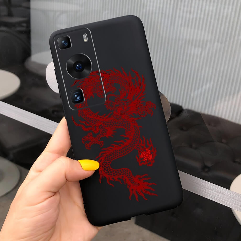 Red Chinese Dragon Huawei Case