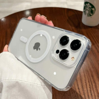 Transparent MagSafe Phone Case for iPhone 15, 15 Pro, Pro Max