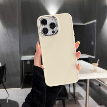 White Silicone Shockproof Case for iPhone 15 Series